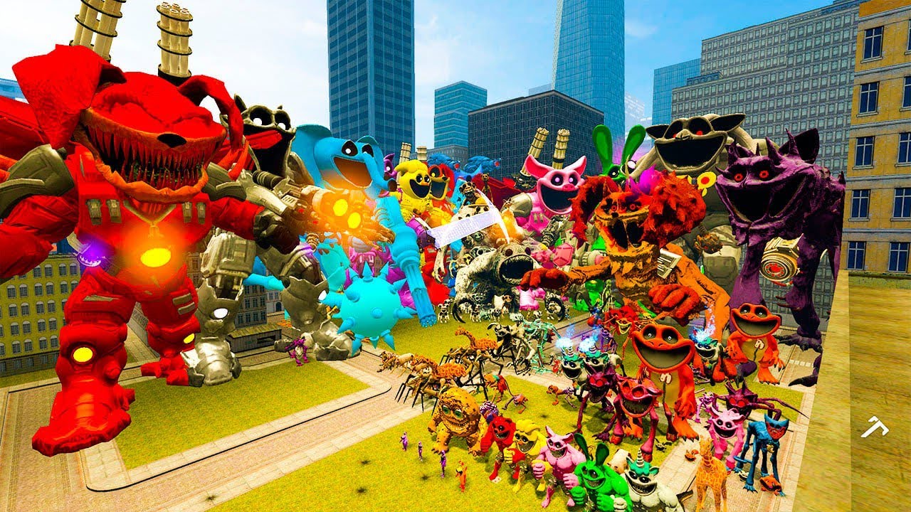 ALL MECHATITAN SMILING CRITTERS VS ALL MECHATITAN ZOONOMALY POPPY PLAYTIME CHAPTER 3 In Garry's Mod!