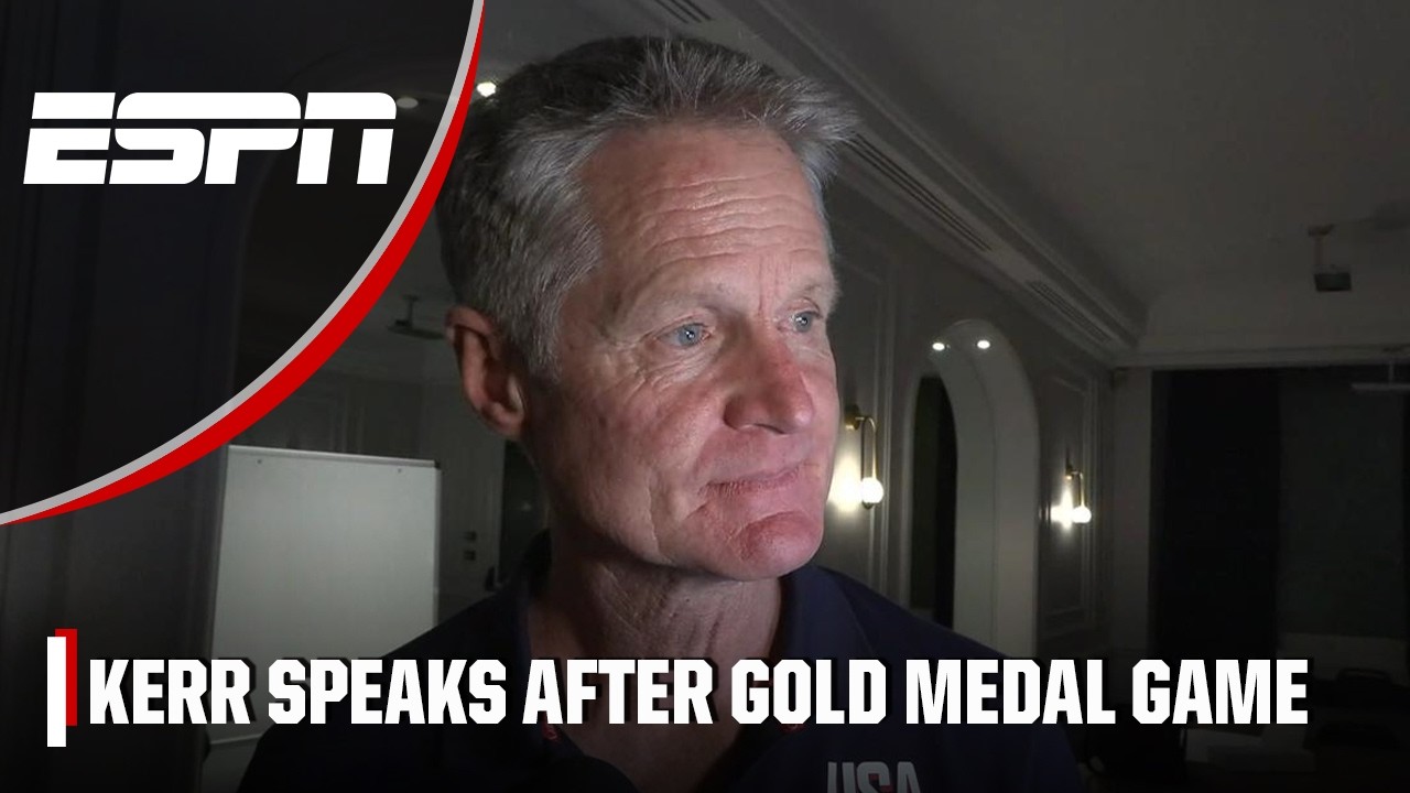 ‘An amazing feeling’ 🥇Steve Kerr talks Team USA’s gold medal win vs. France | ESPN