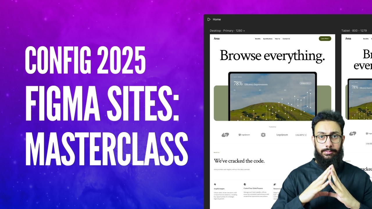 Figma Sites Masterclass (2025) – Full Tutorial & Deep Dive for Designers