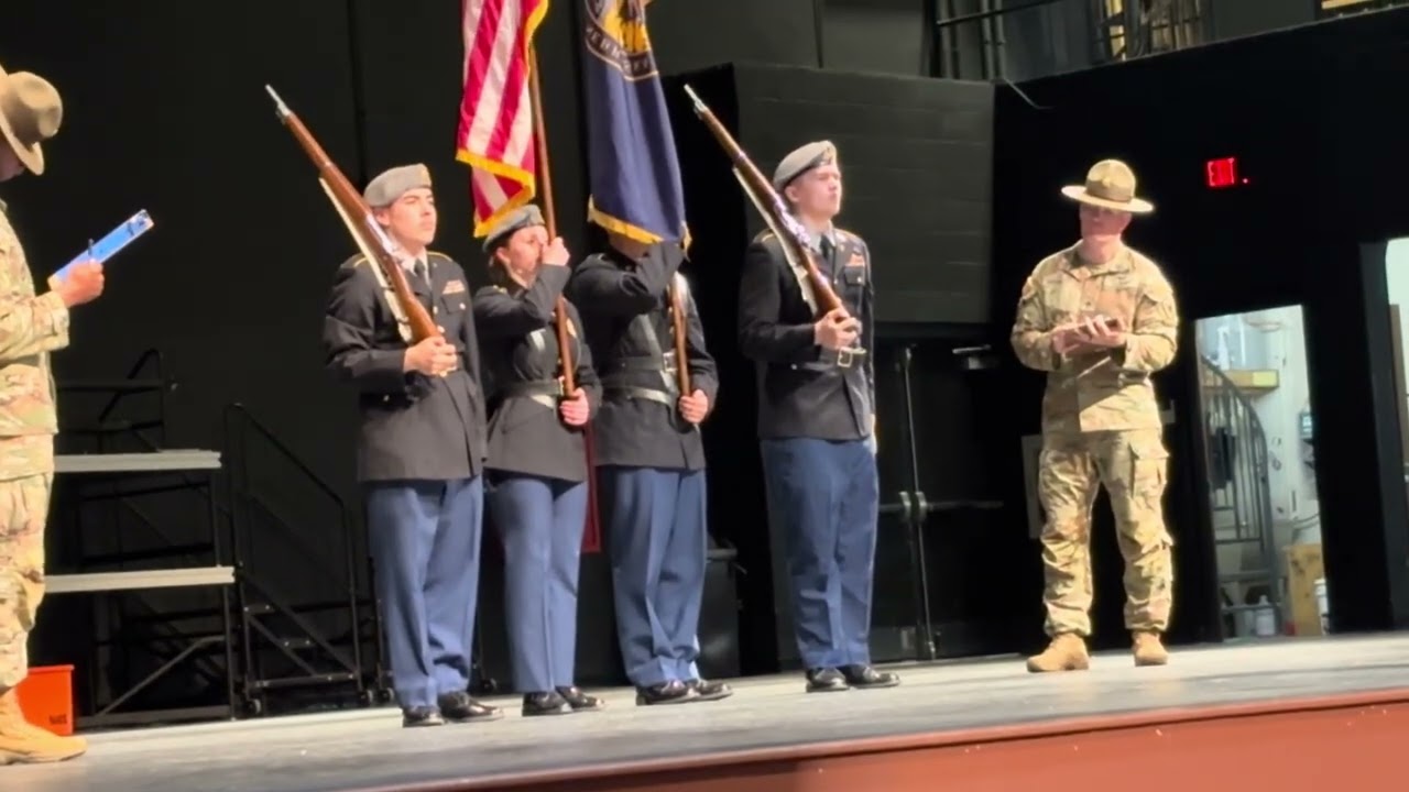 Benson JROTC Varsity Color Guard.  Smith Cotton Drill Meet.  2026 