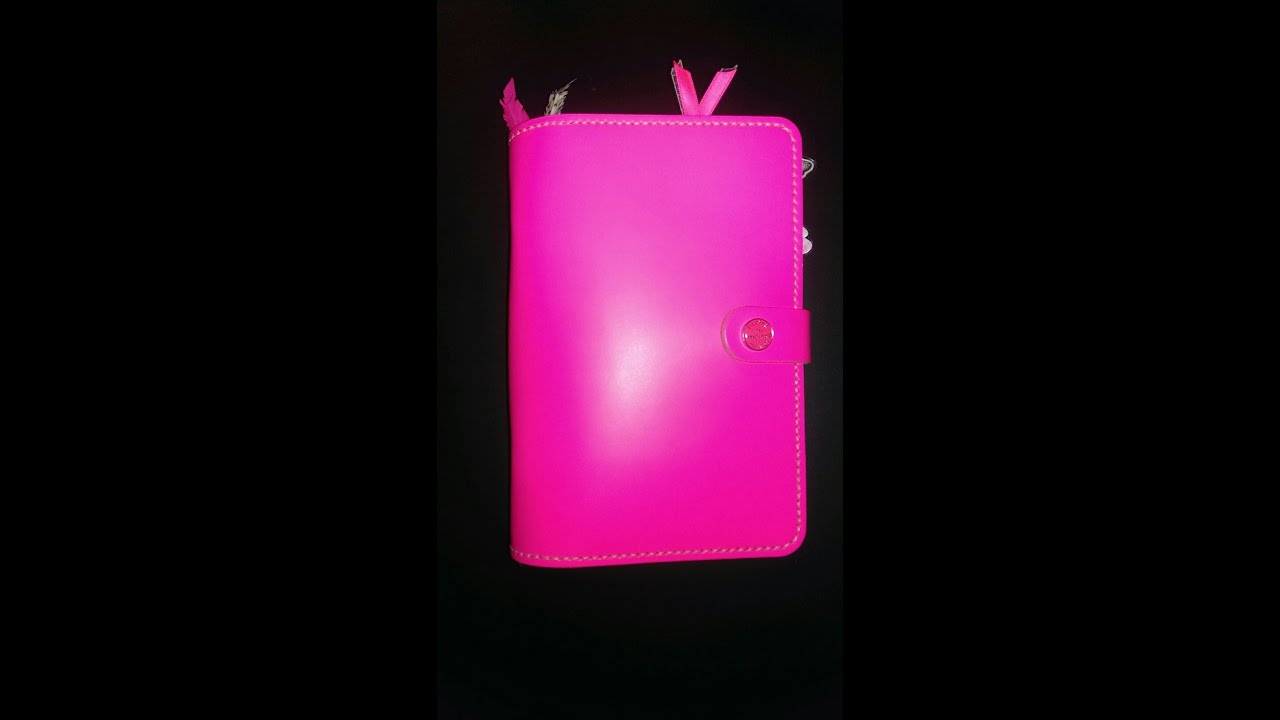 FILOFAX Original Fluro Pink Personal * SETUP *
