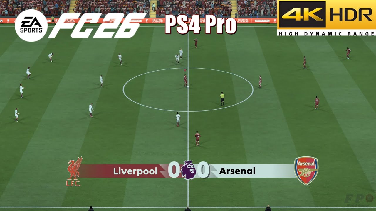 EA FC 26 — «Ливерпуль» против «Арсенала» | Геймплей PS4 [4K HDR]
