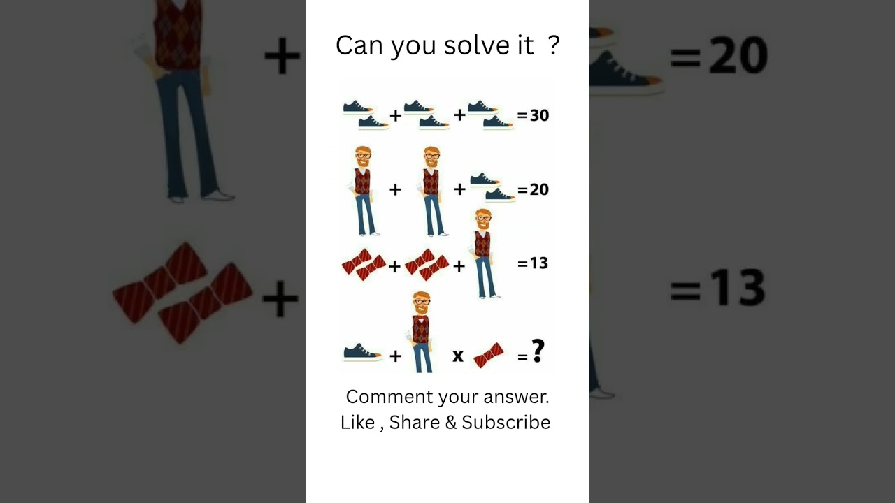 maths puzzles | simple algebra| picture problem| simple maths| puzzles |riddles for teens |maths fun