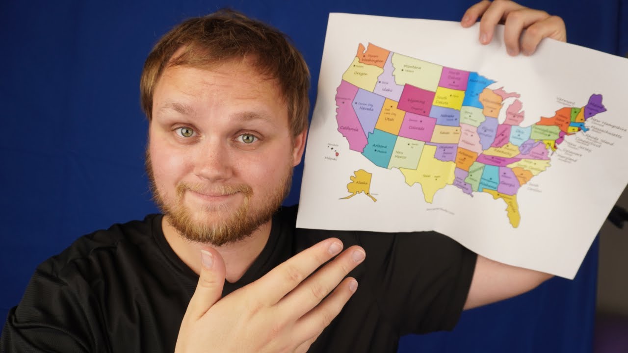 ASMR | Whispering USA 🇺🇸 States and Capitals to Help YOU Sleep