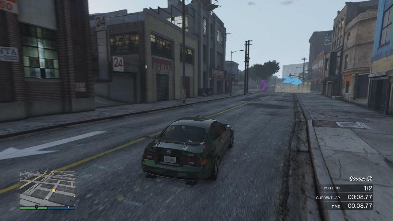 Street race but every lap i get a second fast