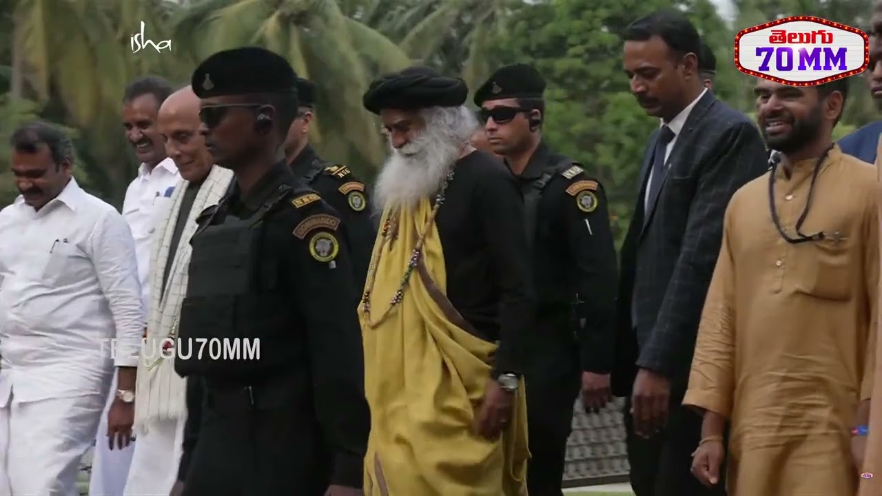 Defence Minister #rajnathsingh  & #Sadhguru Visuals @ #IshaYogaCenter #MahaShivaratri2026 #tamannaah