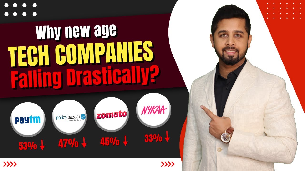 Why new age technology companies falling drastically? Zomato Paytm Nykaa Policybazar share crash!