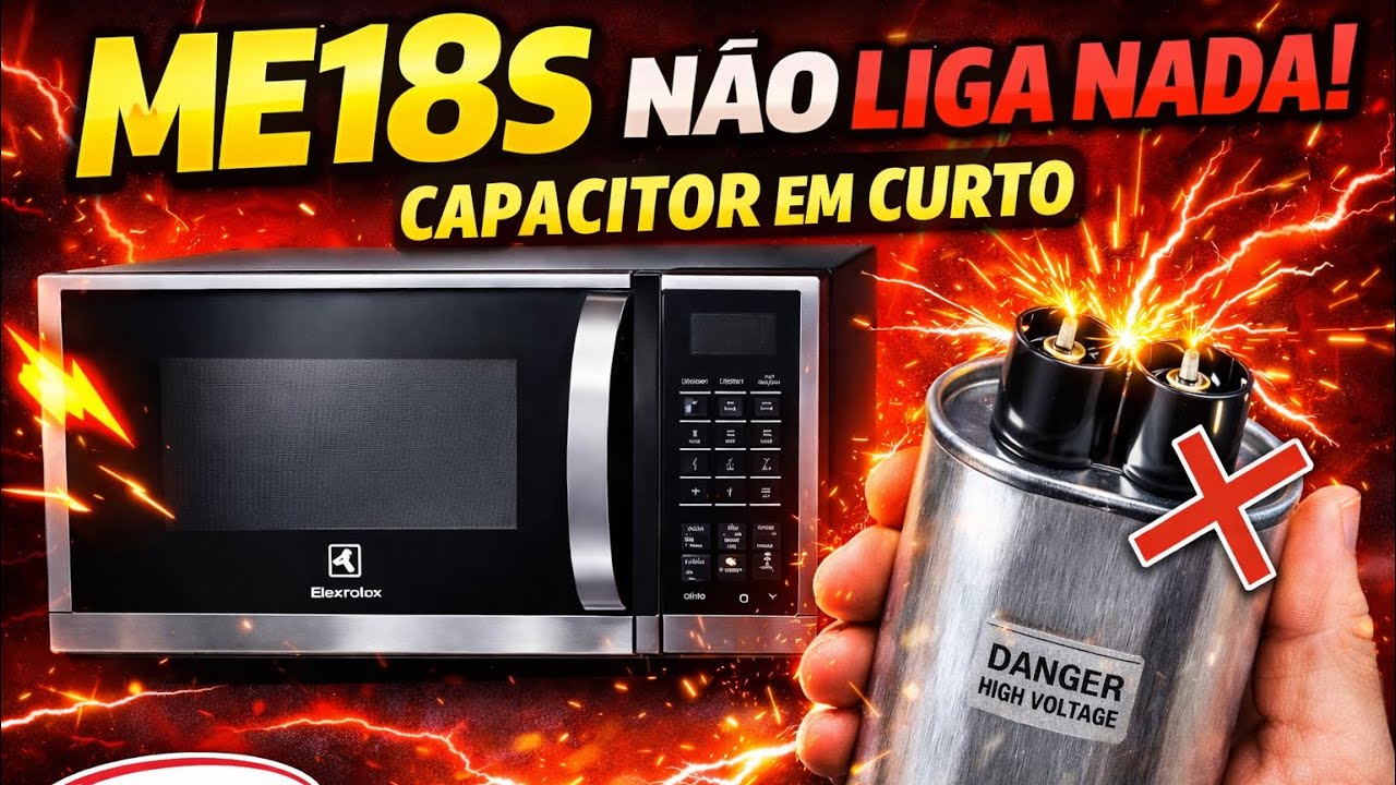 Microondas Electrolux ME18S não liga nada  defeito e solução passo a passo