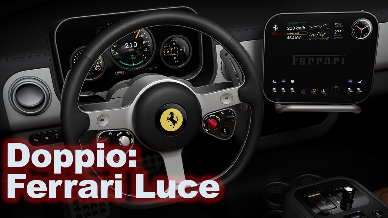 Doppio 1: A first look inside the electric Ferrari Luce