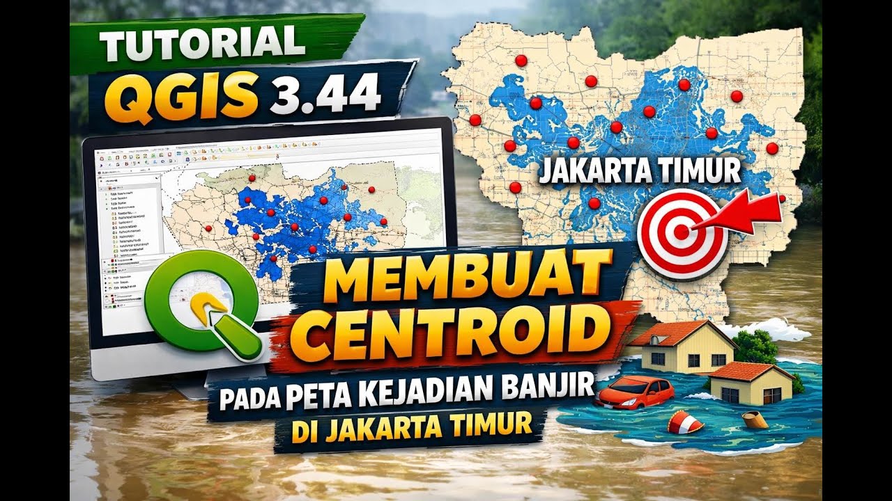Tutorial Membuat Centroid Pada Peta Kejadian Banjir