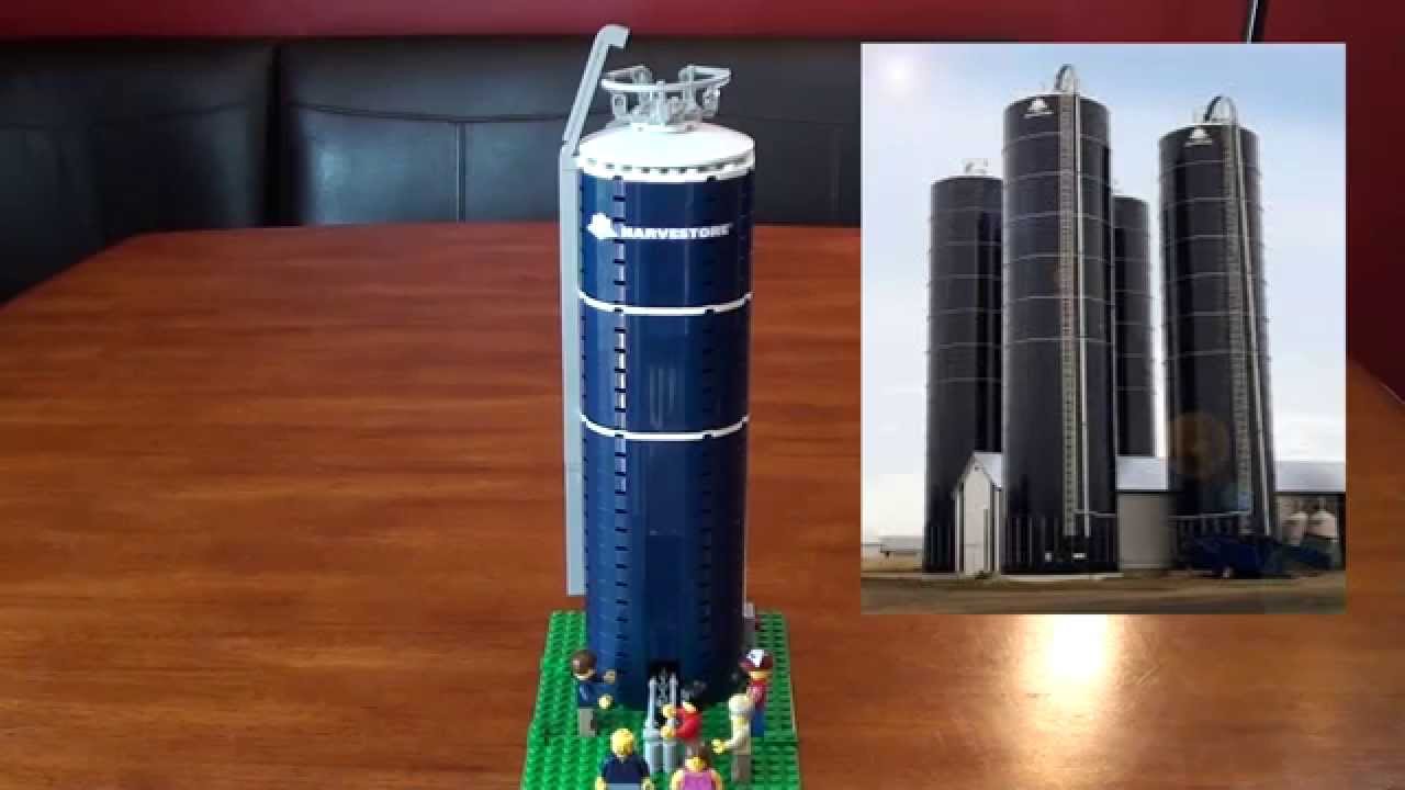 Our Custom LEGO Harvestore (Silo) MOC