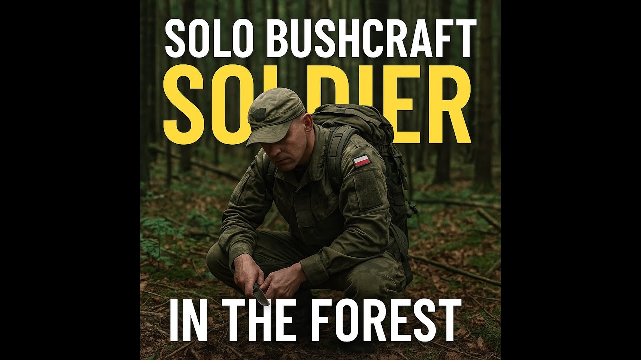 Solo BUSHCRAFT Soldier IN THE FOREST  #sere  #evasion  & #escape #military