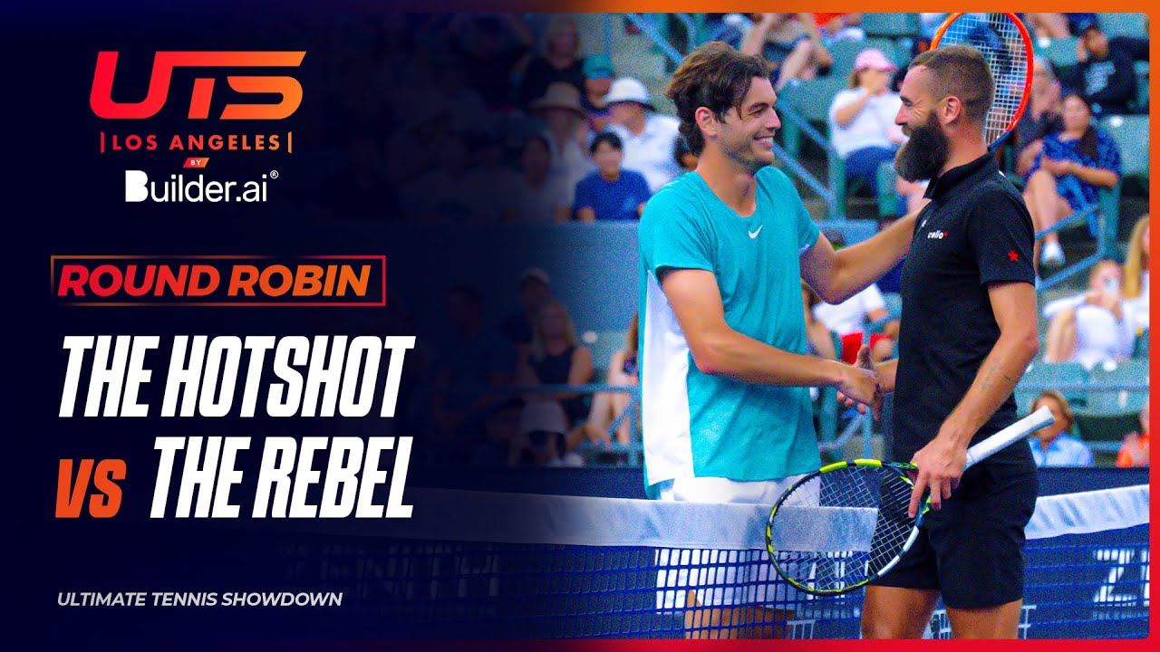 The Hotshot Taylor Fritz vs The Rebel Benoit Paire | UTS Los Angeles by Builder.ai Highlights