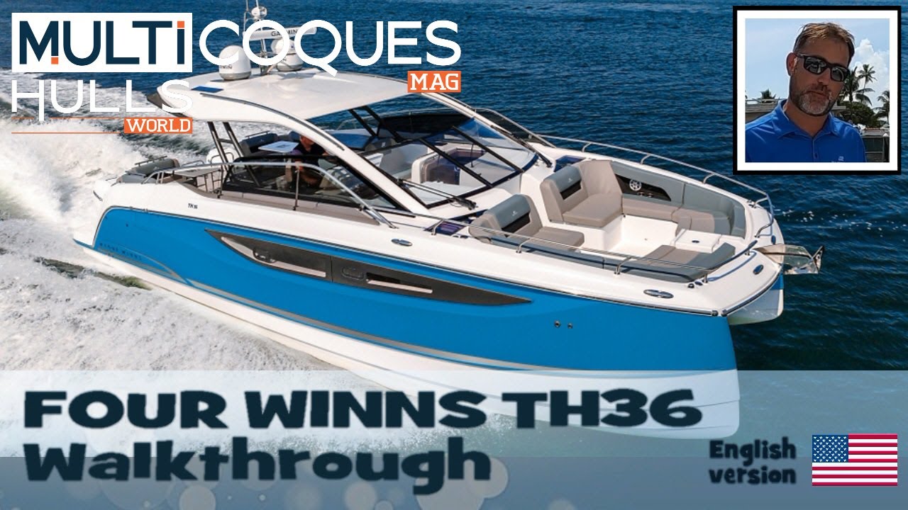 FOUR WINNS TH36 Powercat - Walkthrough With Nick Harvey - Multihulls World
