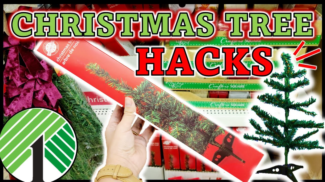 GRAB $1 CHRISTMAS TREE from the Dollar Store for these BRILLIANT HACKS!