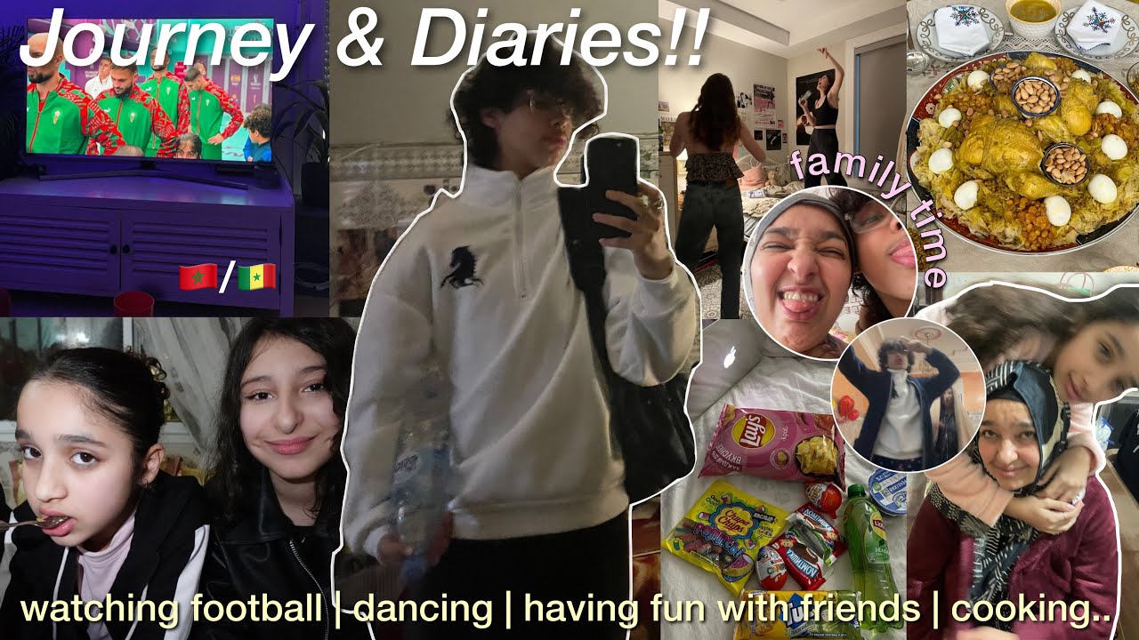 JOURNEY&DIARIES📆🤍🍜|يوميات حياتنا كعائلة مغربية🛁! تفرجنا في ماتش المغرب و السنغال مجموعين🏟️