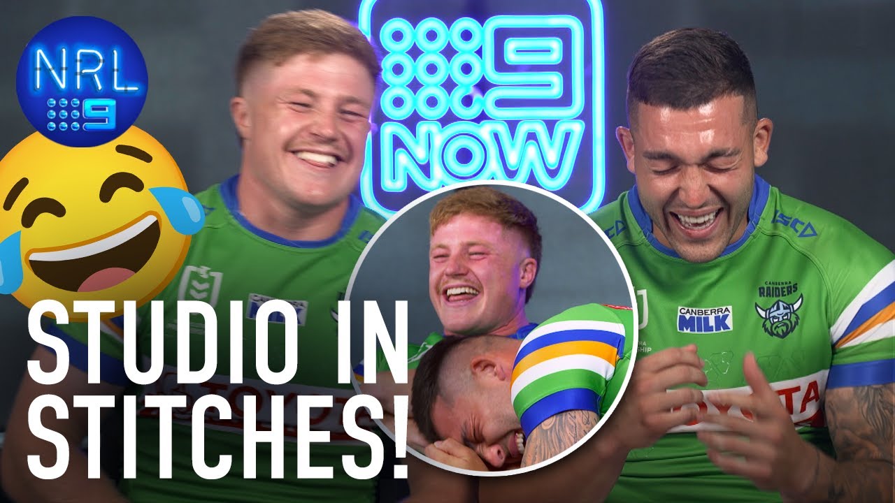 Raiders boys go OFF TAP in funniest interview ever! | NRL on Nine