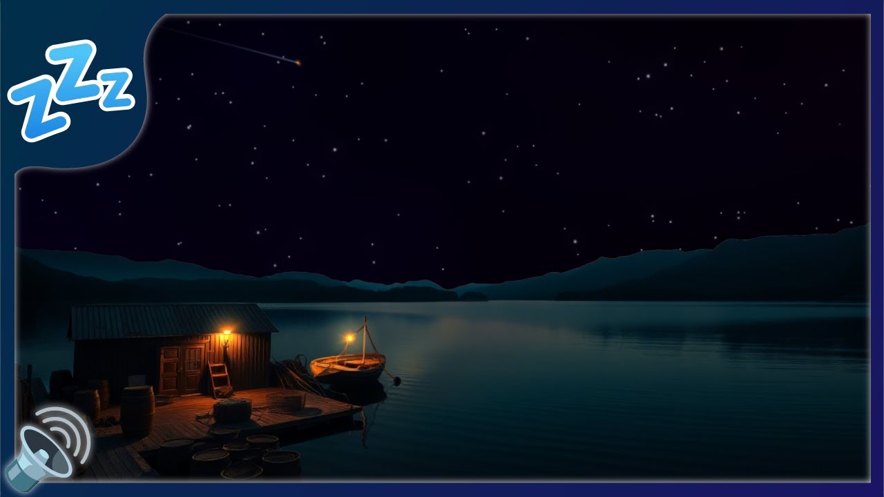 Relaxing 🔊 Deep Theta Sleep with 🌊 Calm Lake Sounds | Fall Asleep Fast & Stay Asleep All Night