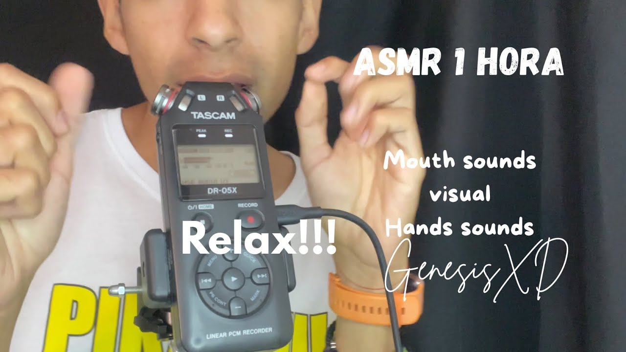 ASMR 1 hora de mouth sounds, visual y hands sounds súper relajante 🗿👌💦🌌99999•/•