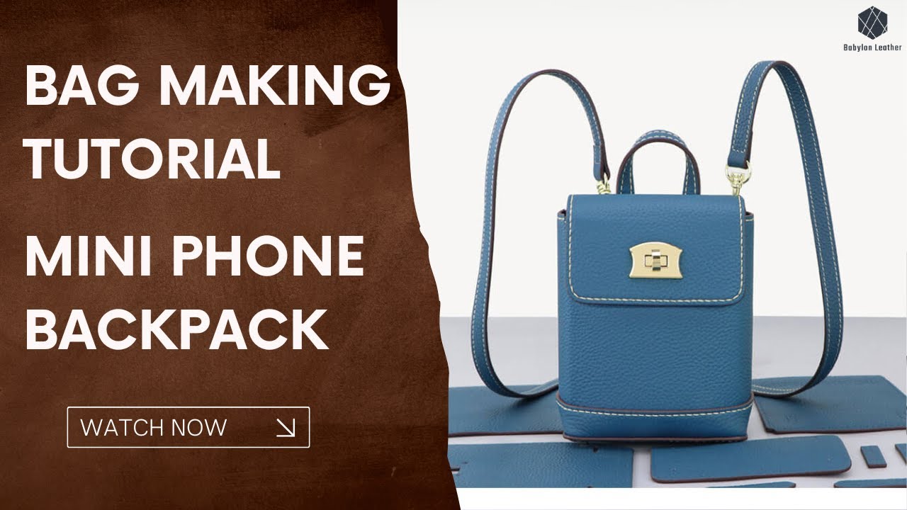 How to Make a Mini Cell Phone Backpack | Babylon Leather Kit SY50