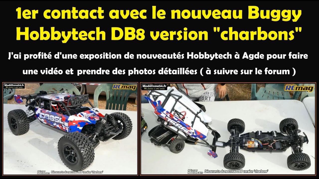 1er contact avec le nouveau Buggy RC Hobbytech DB8 version 