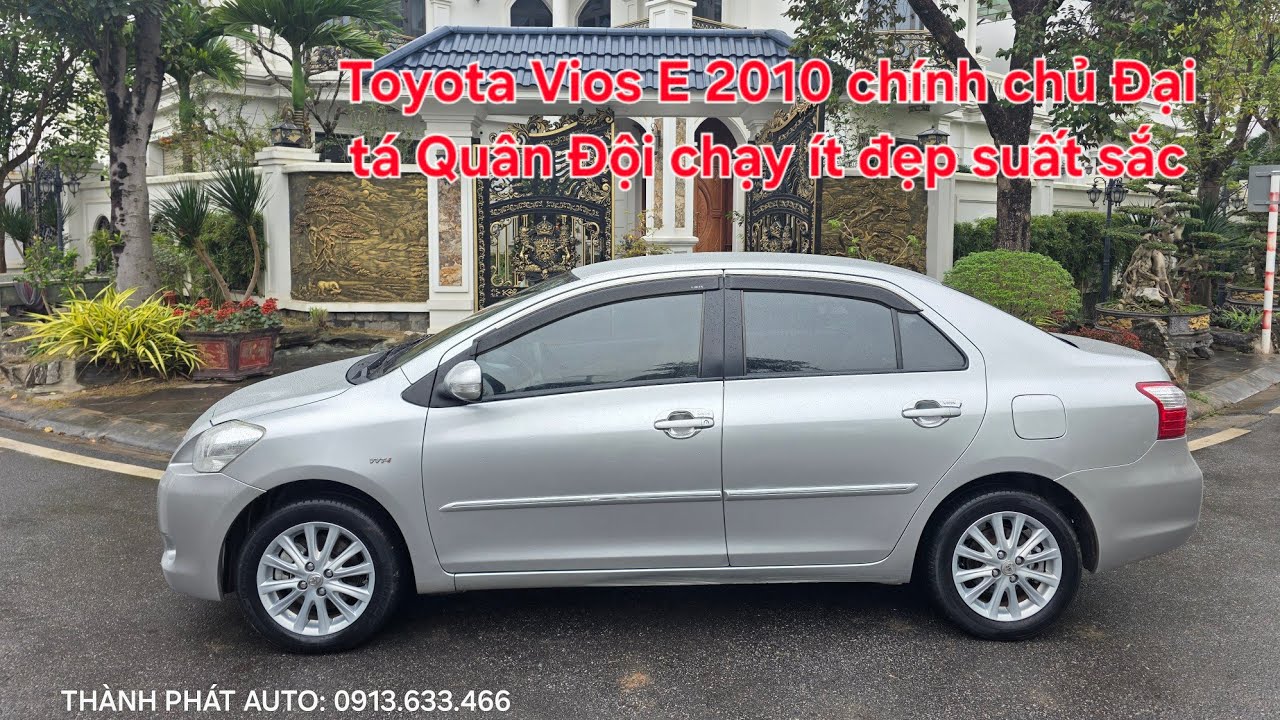 🥇⚽️🏆 Toyota Vios E 2010 chính chủ Đại tá quân đội cực chất | Xe chạy ít zin, có loa Sub | 0913633466
