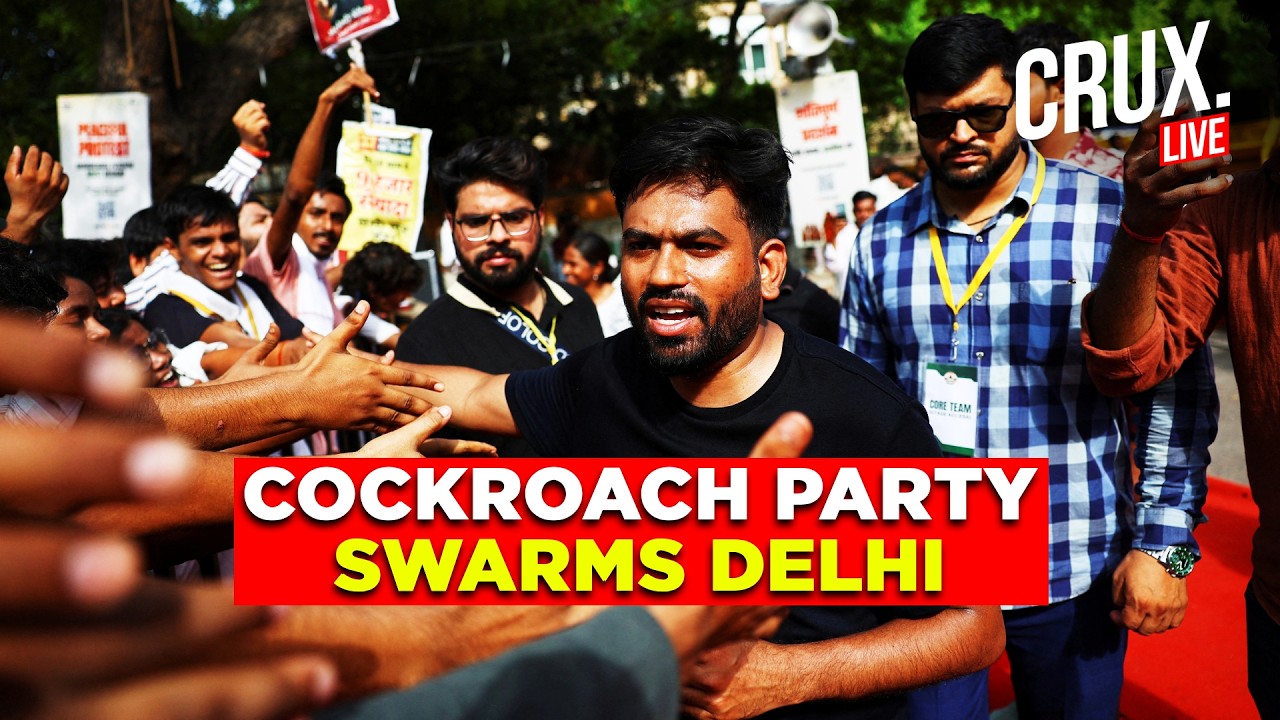 CJP LIVE | Cockroach Janta Party Keeps Up Protest At Delhi's Jantar Mantar On Day 3 | India | Crux