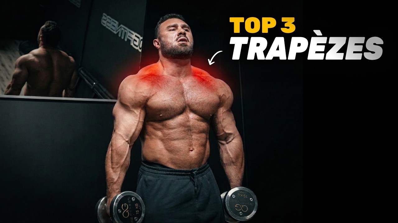 TRAPÈZES : Les 3 MEILLEURS EXERCICES (par un bodybuilder pro)
