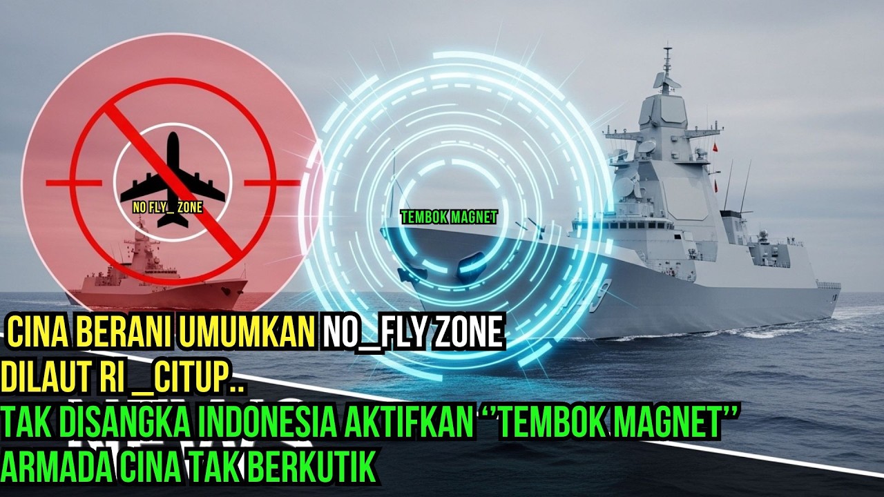 CINA UMUMKAN NO FLY ZONE DI NATUNA—INDONESIA NYALAKAN “TEMBOK MAGNET”, ARMADA LANGSUNG KACAU!