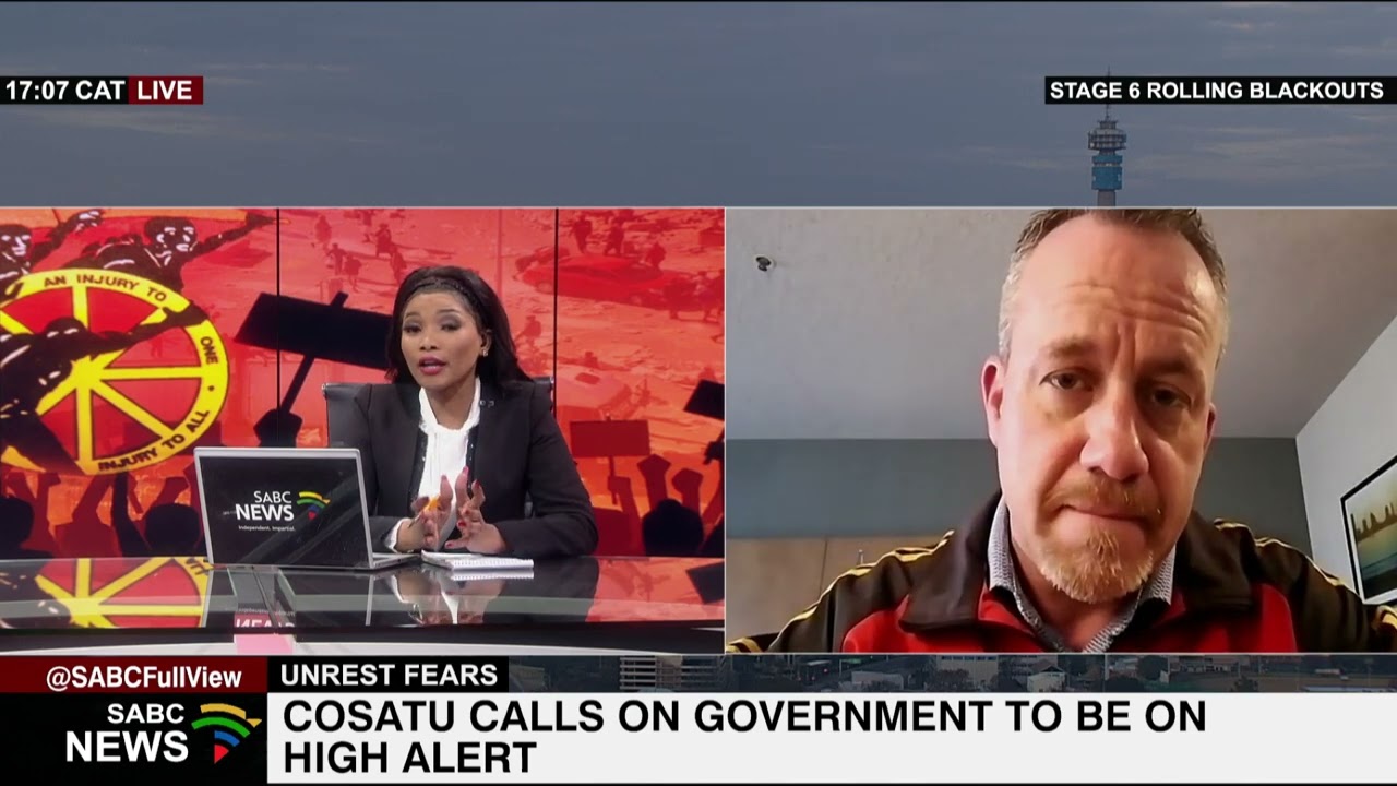 Cosatu calls on government to be on high alert: Matthew Parks