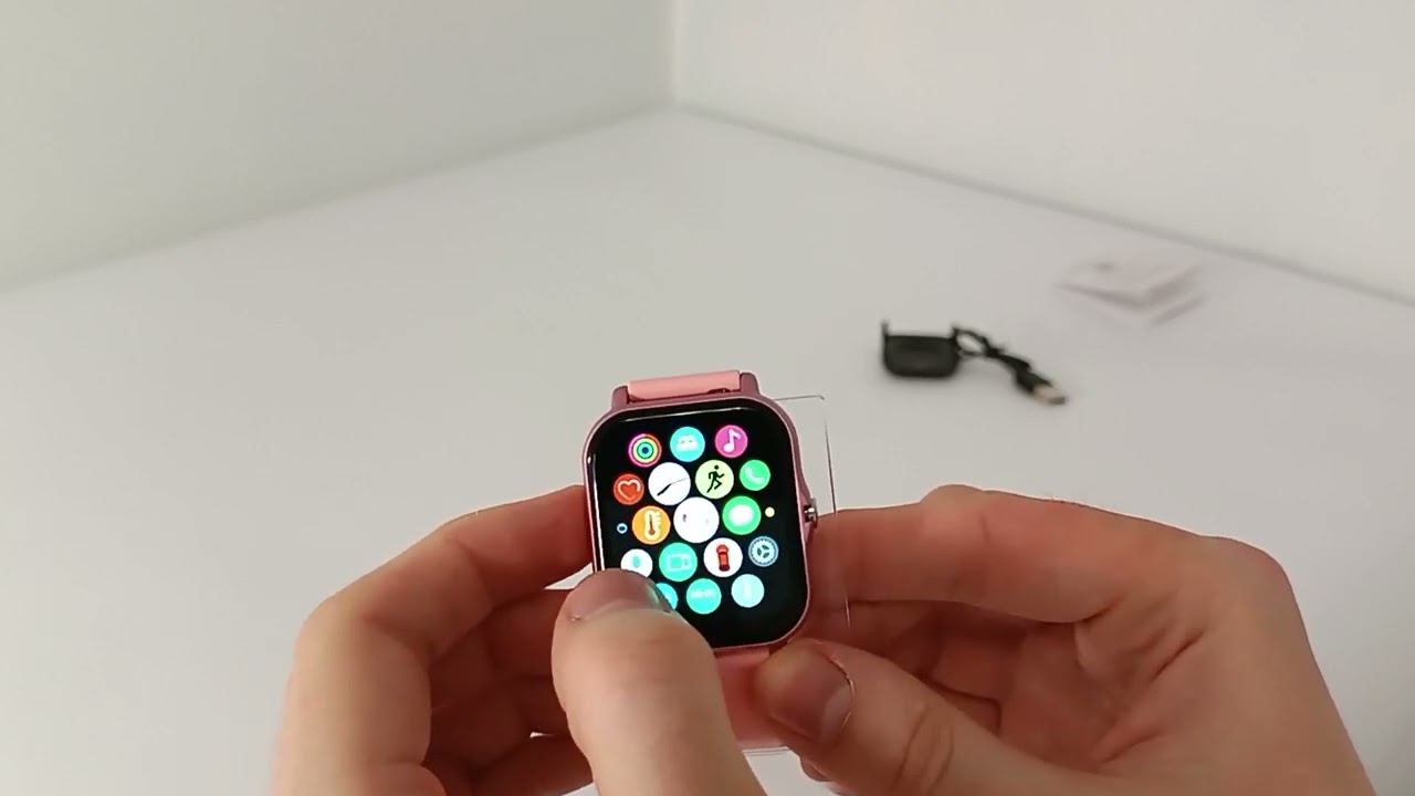 Смарт-годинник Smart Watch Y13 Bluetooth, встановлення власного фону. Колір рожевий Пром