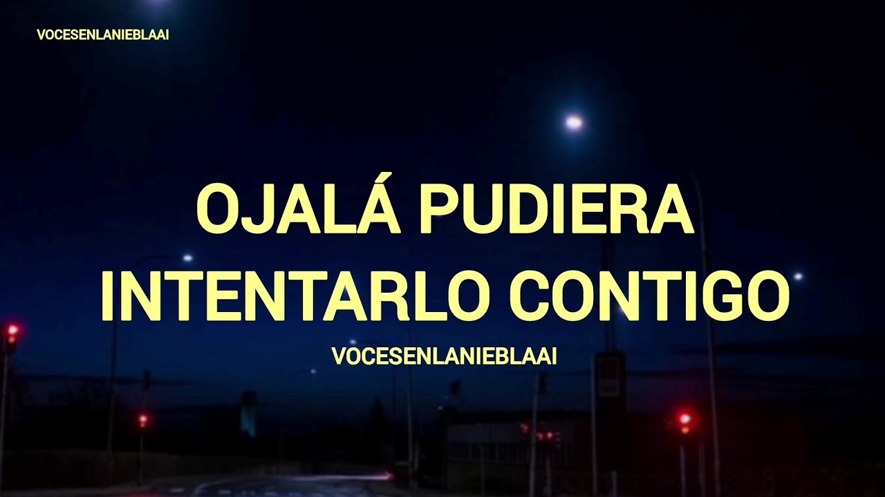 Ojalá Pudiera Intentarlo Contigo - Vocesenlanieblaai (officiallyrics)