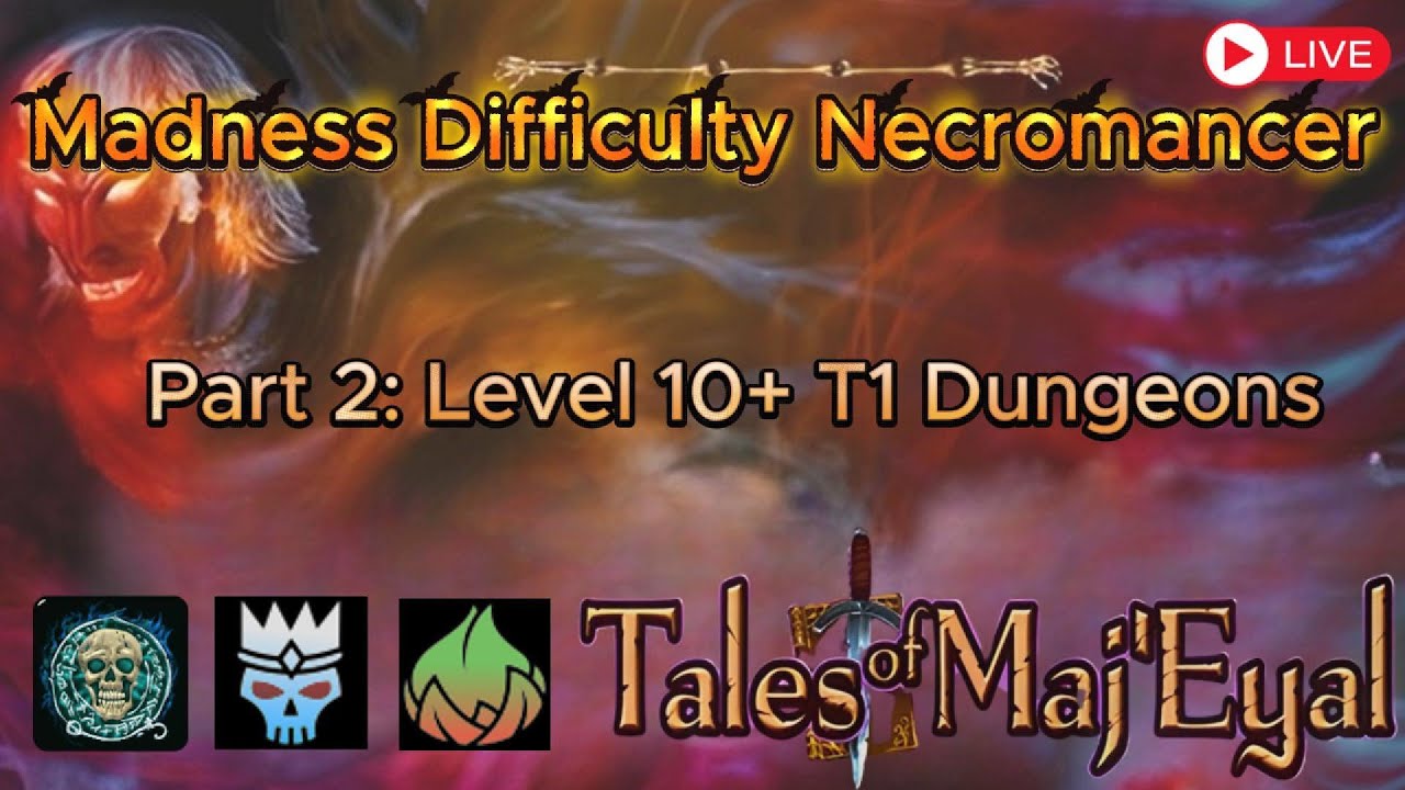 ToME4 Cornac Necromancer Part 2 | Madness Difficulty Live