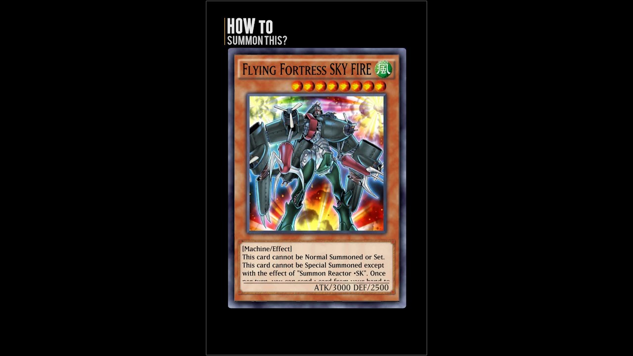 Yugioh Duel Links - HOW to summon Flying Fortress SKY FIRE?