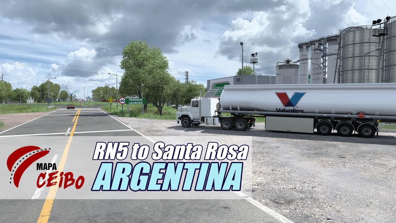 MAPA CEIBO 2.1 for ETS2 1.44 | Trenque Lauquen to Santa Rosa | PNG + JBX