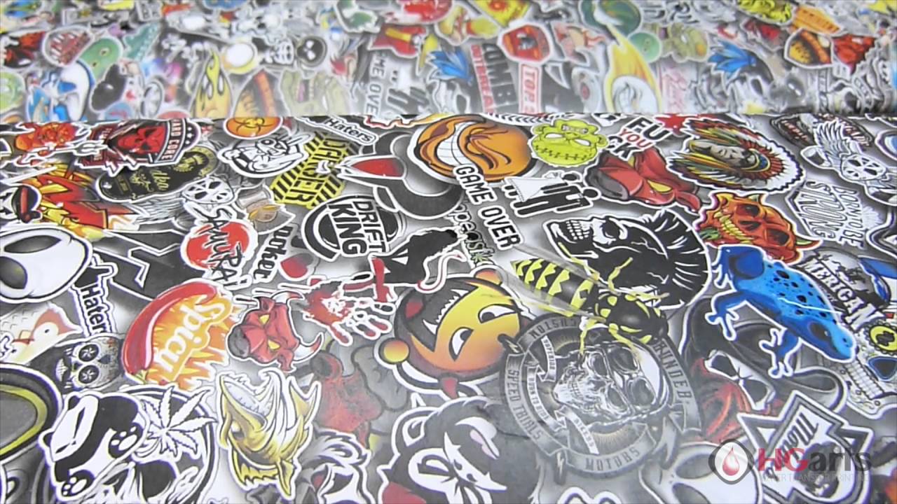 HG Arts | Sticker Bomb (HGA - US01) - Water Transfer Printing | Hydrographics