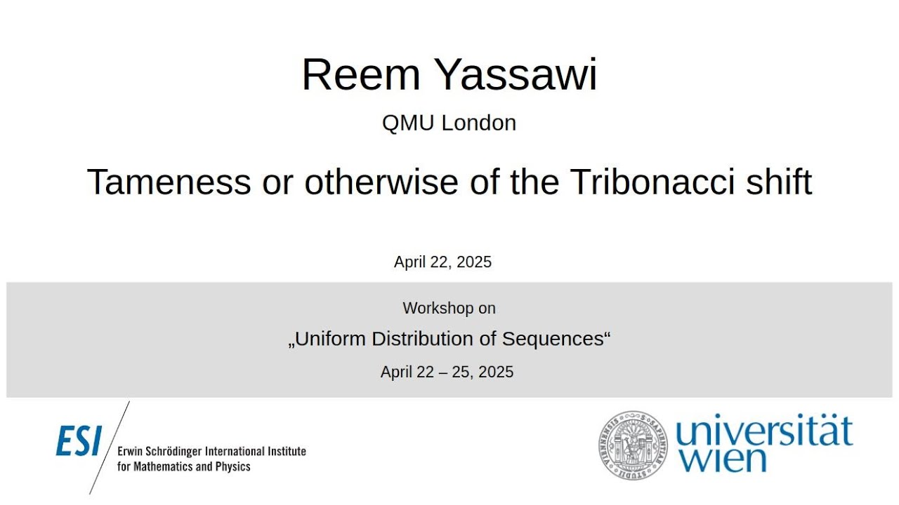 Reem Yassawi - Tameness or otherwise of the Tribonacci shift