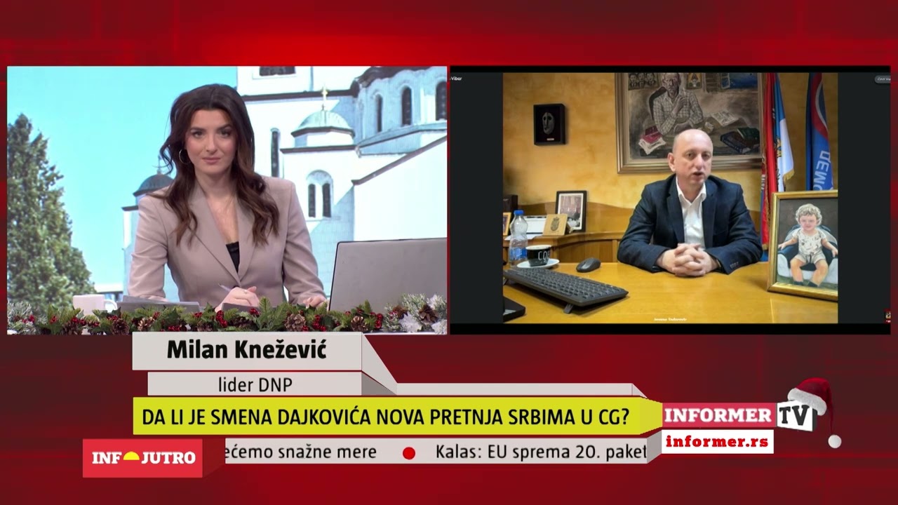 INFO JUTRO - Udar na Srbe u Crnoj Gori