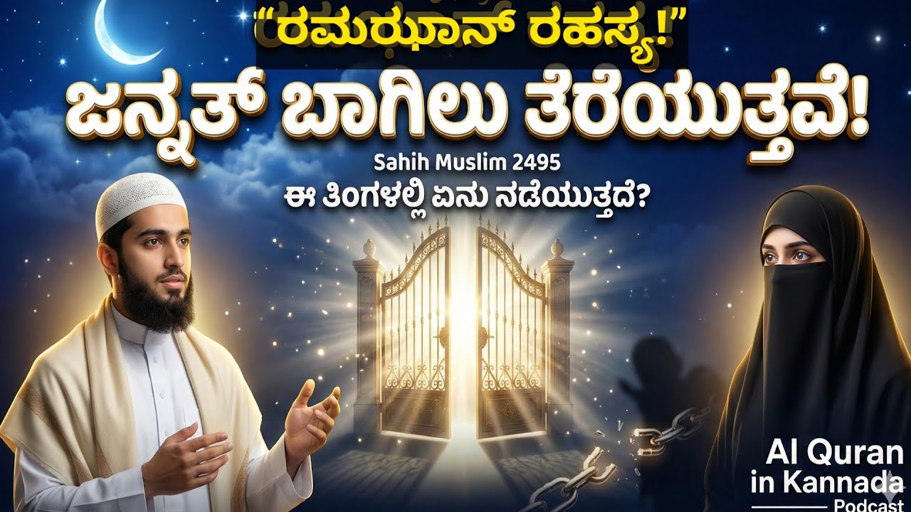 ರಮಝಾನ್ ಬಂದಾಗ ಜನ್ನತ್ ಬಾಗಿಲು ತೆರೆಯುತ್ತವೆ | Sahih Muslim 2495 | ಜೀವನ ಬದಲಿಸುವ ಹದೀಸ್ Bayan in Kannada