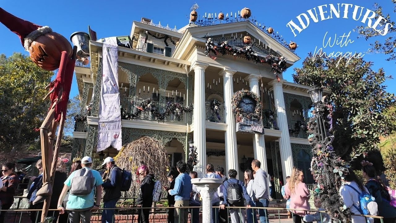 Disneyland Walkthrough to Haunted Mansion Holiday POV Last Day of Christmas Vlog #2