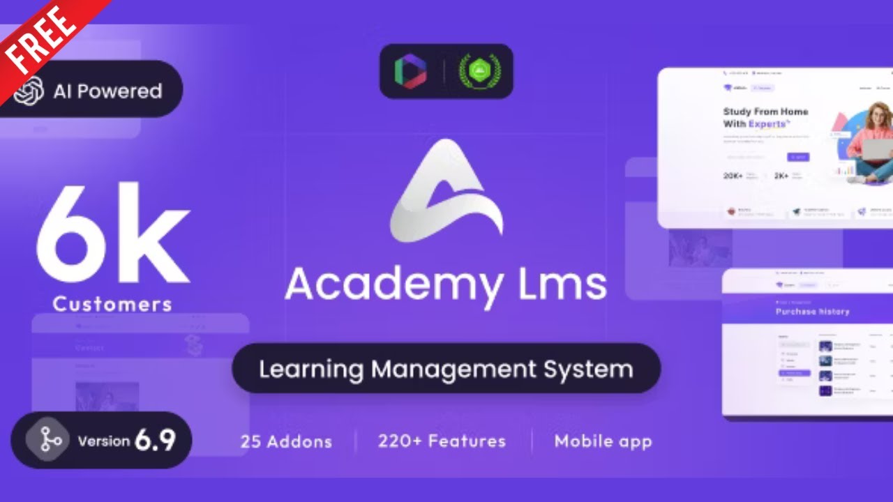 Academy LMS Php script free download || Make Academy LMS Learning Management System website