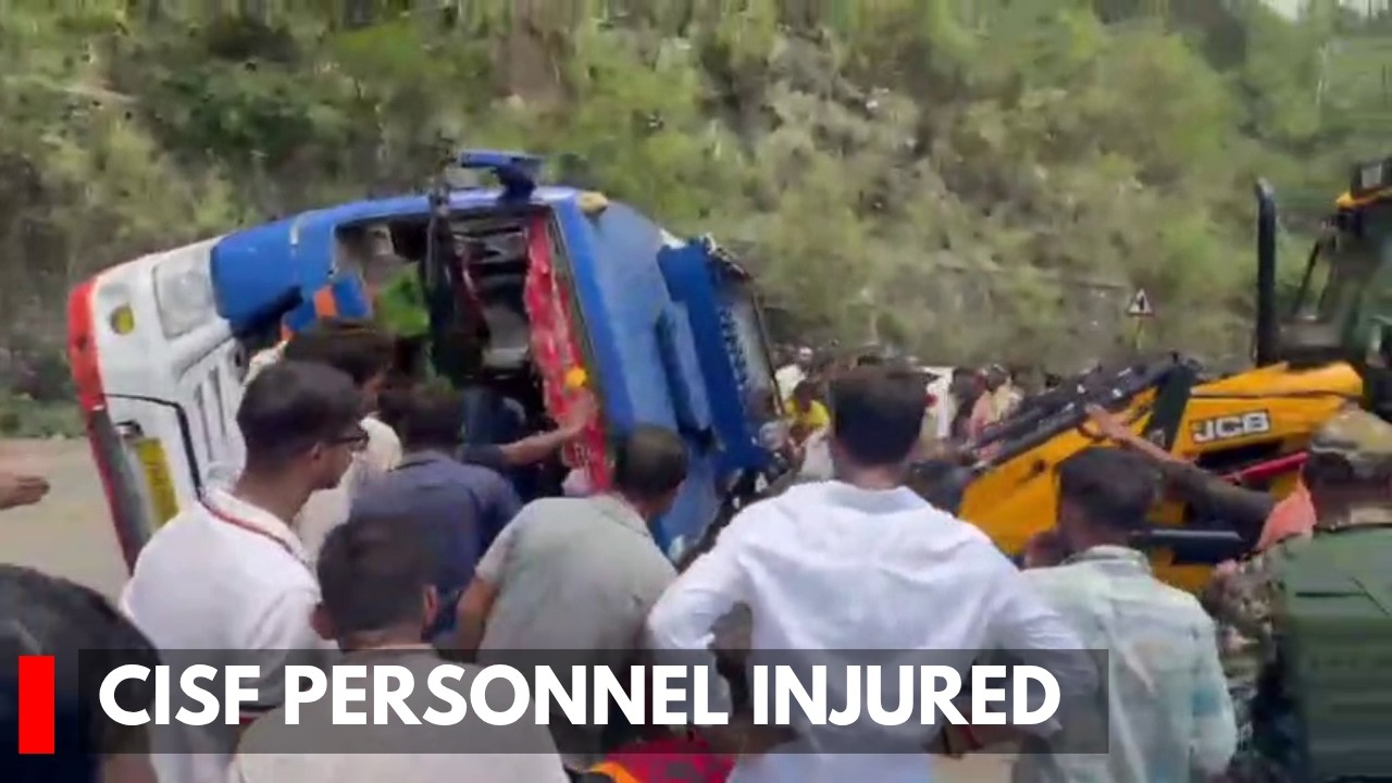 Katra: 9 CISF Personnel Injured as Bus Skids Near Tarakote