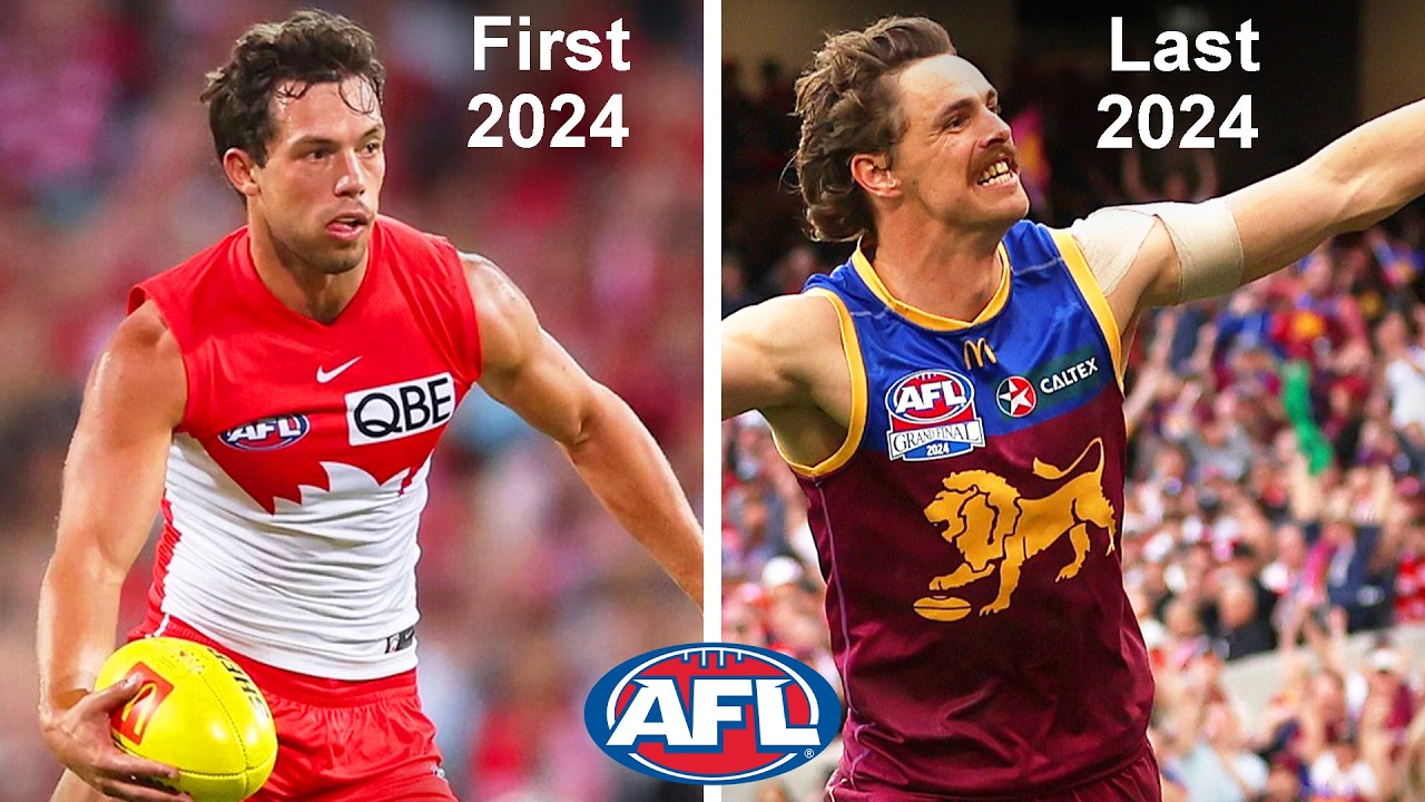 Первый и последний гол в каждом сезоне AFL с 2000 года (2000-2025)