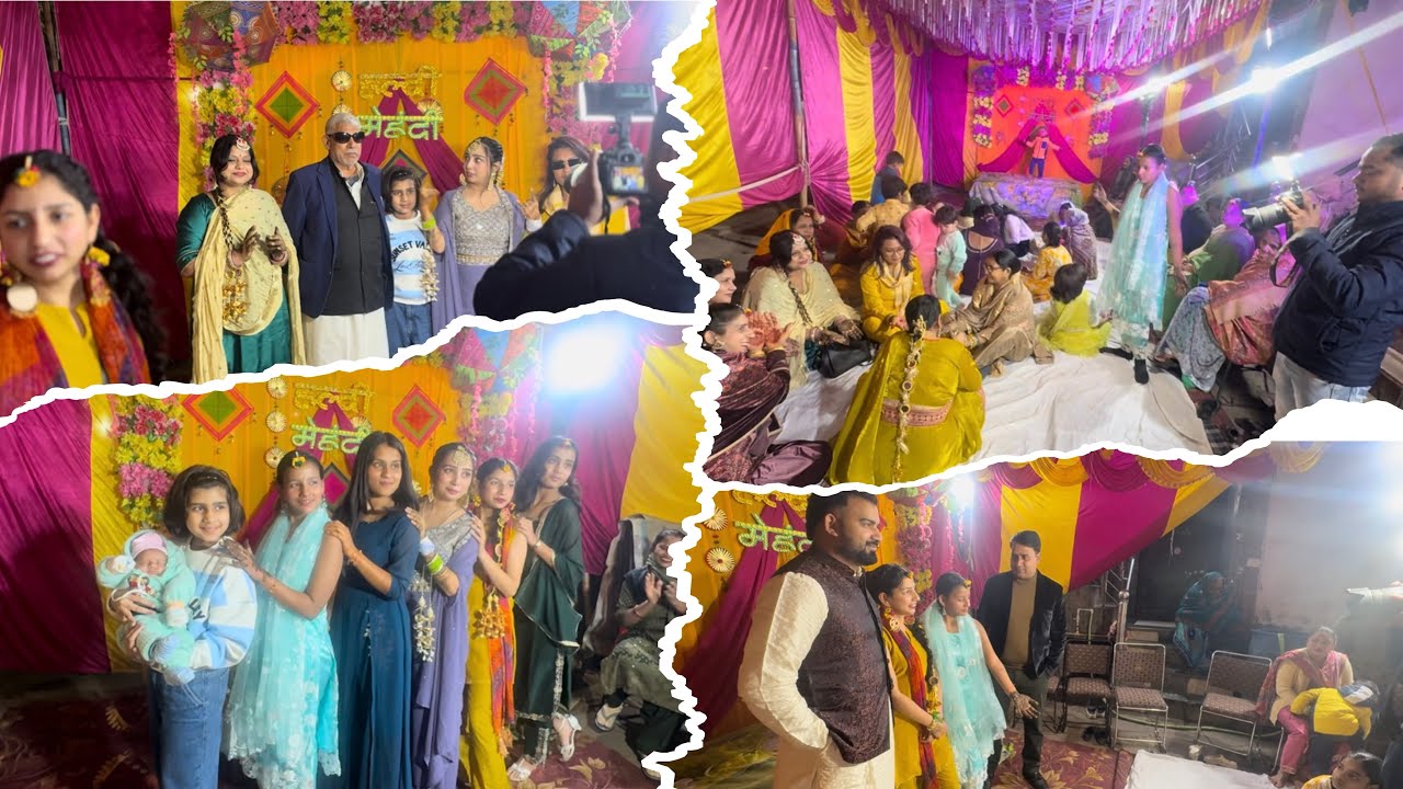 #vlog80 ladies Sangeet Haldi Mehndi ceremony #haldiceremony #mehandi #sangeet 
