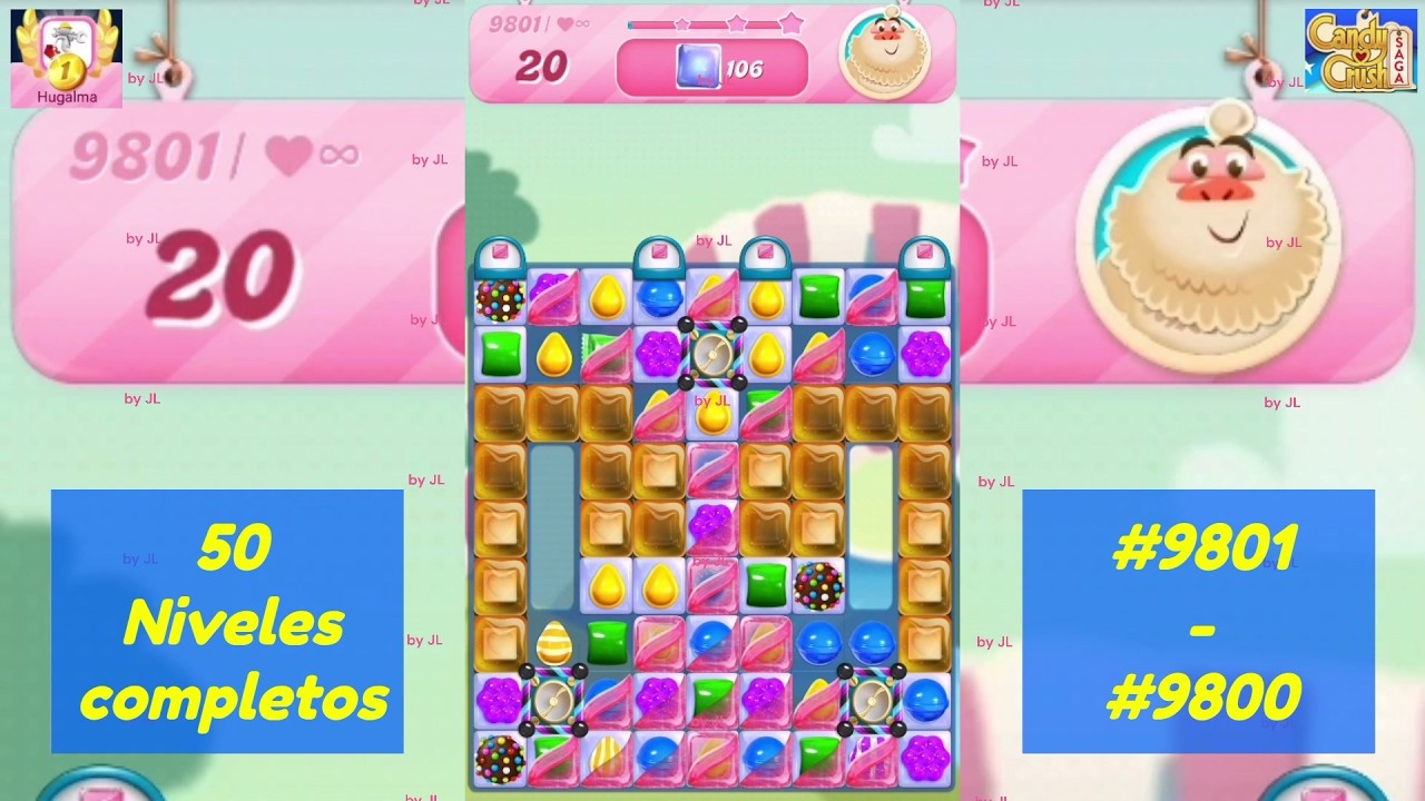 Niveles 9801 ➡️ 9850 - Candy Crush Saga 2026