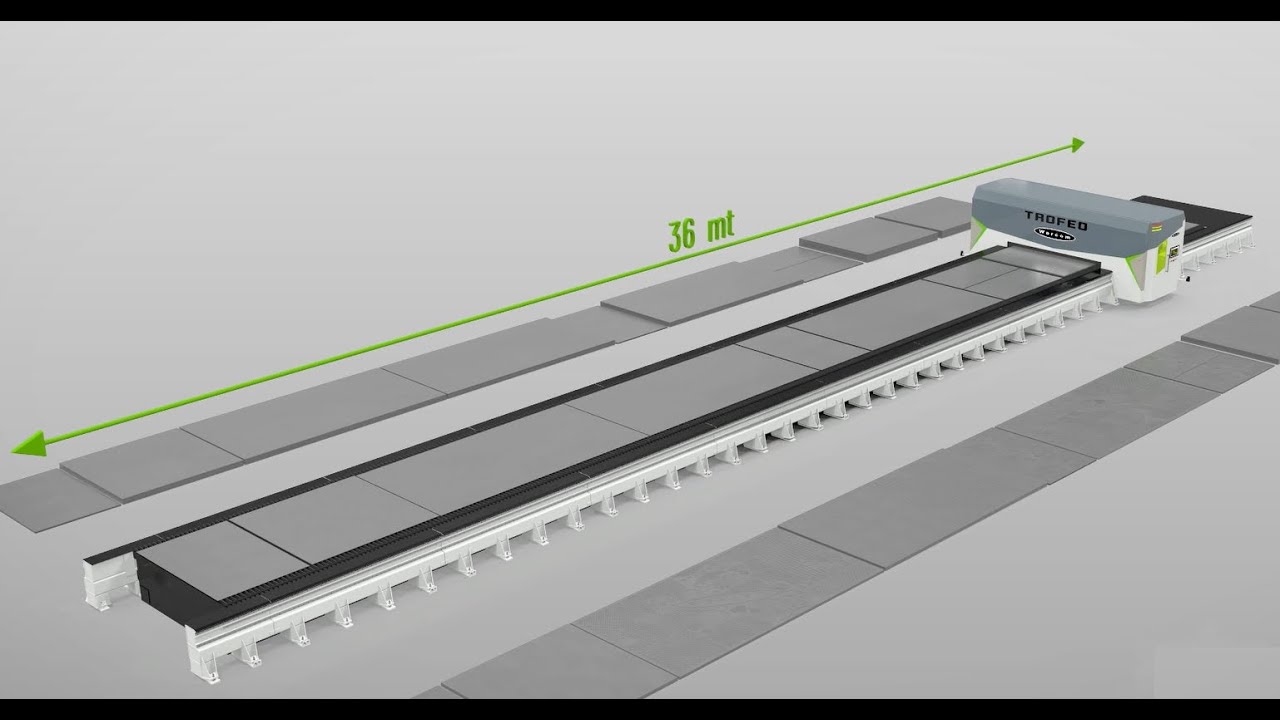 Warcom fiber laser cutting system - Trofeo
