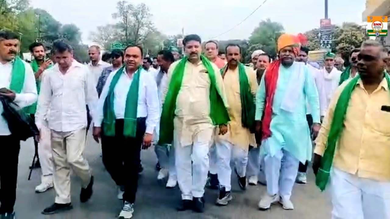 भारतीय हलधर किसान यूनियन के राष्ट्रीय अध्यक्ष धीरेन्द्र सोलंकी पंहुचे ग्राम ठसका.