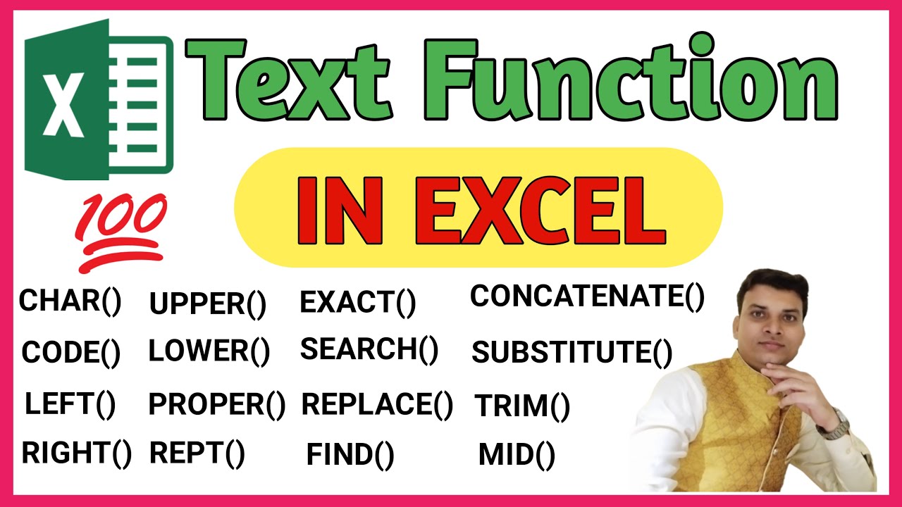 Text Function In Excel 🔥| Excel Text Function In👉1 Video | Best Video [In Hindi]