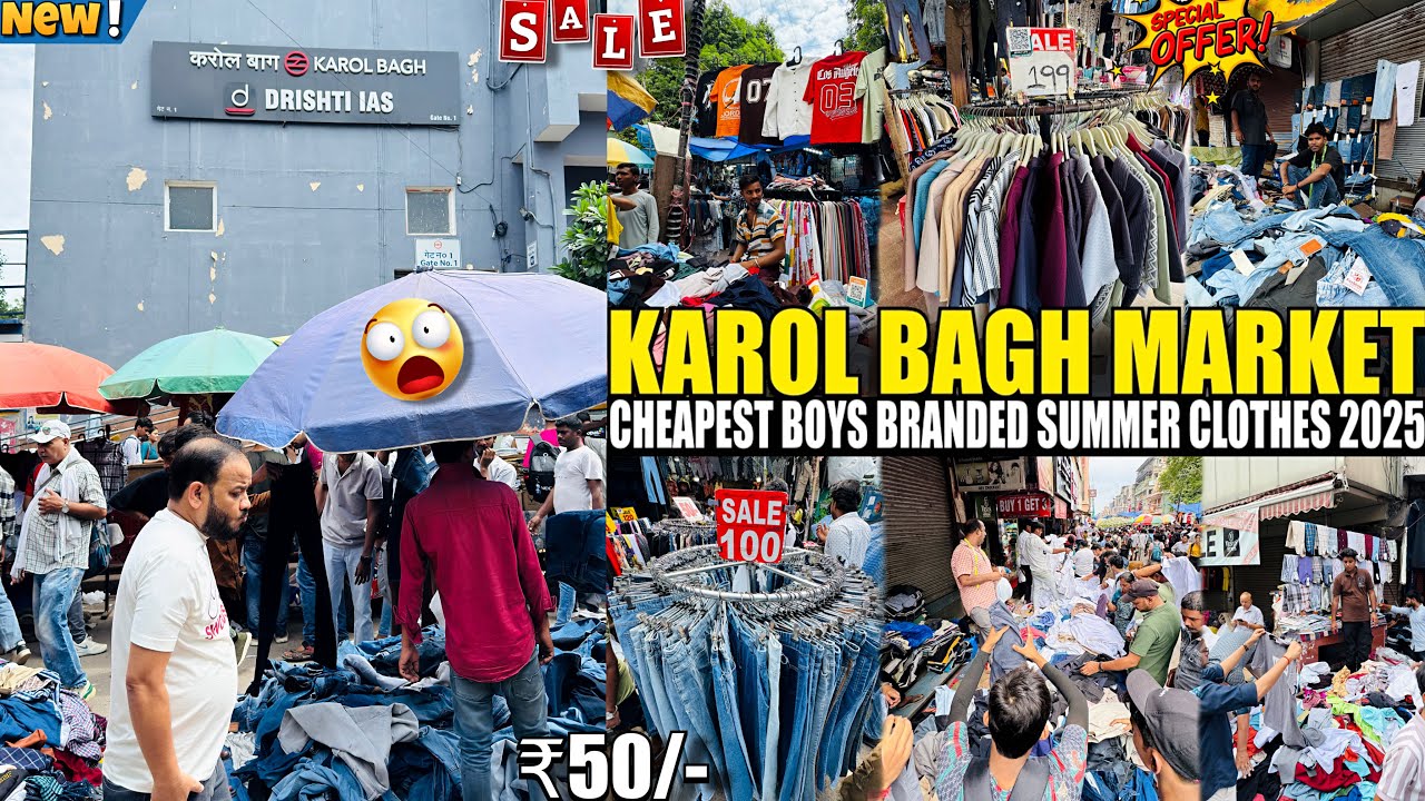 KAROL BAGH - Monday Market New Collection 2025🤯| Karol Bagh Market Delhi | Cheapest In Market Delhi