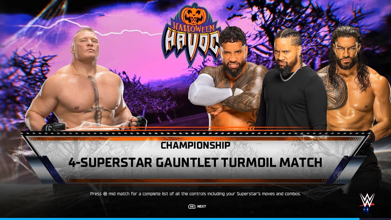 WWE 2K25 - BROCK LESNAR VS JEY JIMMY ROMAN || GAUNTLET ELIMINATOR || PS5 4K60 ||